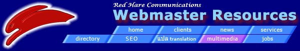 Red Hare Communications interactive multimedia presentation fee downloads